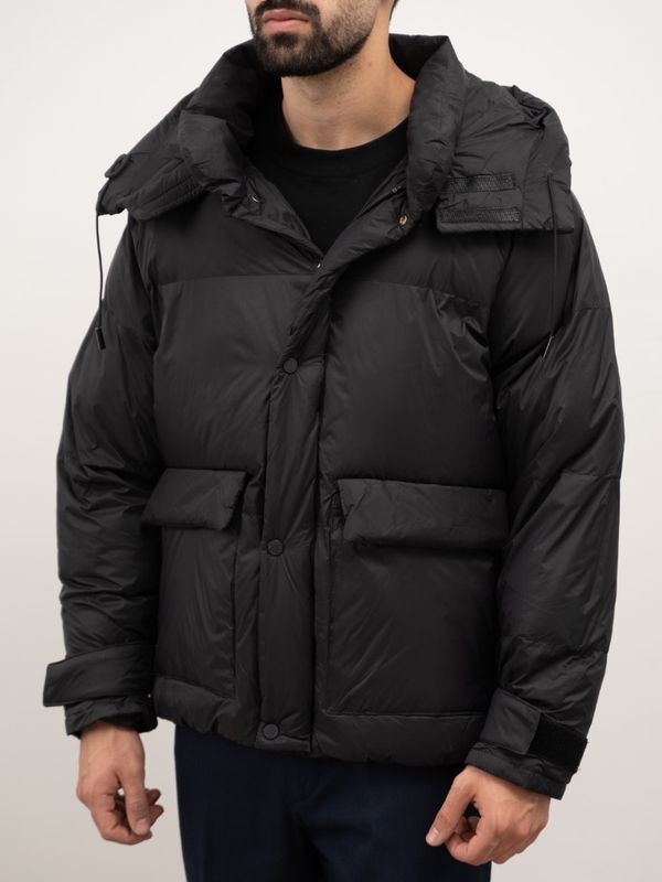 پافر کلاه دار مشکی کدj174