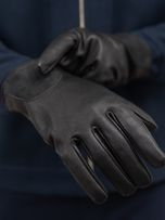 دستکش چرم طبیعی مشکی g103