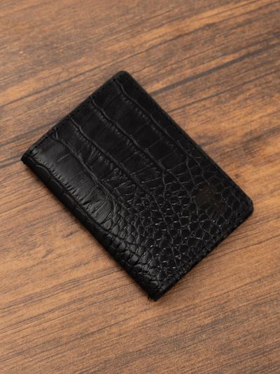کیف کارت چرم طبیعی کروکودیل b180