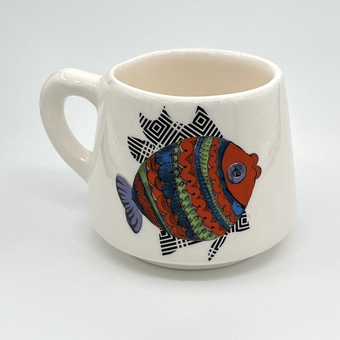 ماگ سرامیکی طرح ماهی رنگی