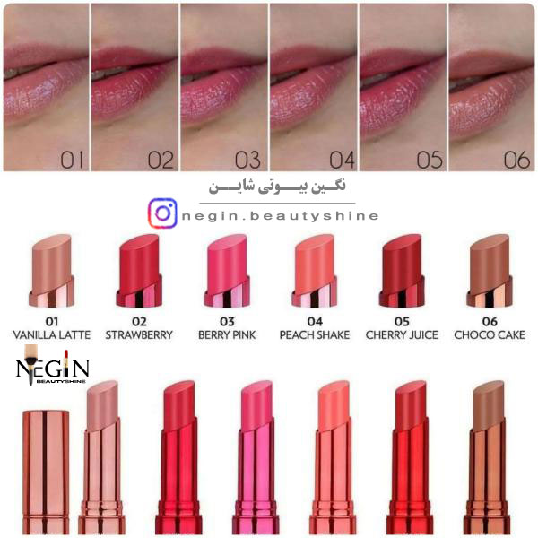 تینت لب جامد گلدن رز اصل(شماره 01 تا 06)