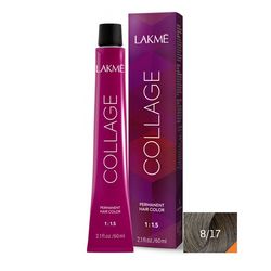 رنگ مو لاکمه سری کلاژ شماره 8/17 ( دودی آبی روشن ) - Lakme Collage Hair Color