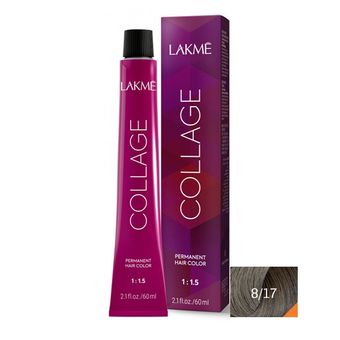 رنگ مو لاکمه سری کلاژ شماره 8/17 ( دودی آبی روشن ) - Lakme Collage Hair Color