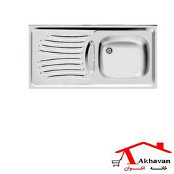 سینک ظرفشویی روکار اخوان کد 123 لگن راست