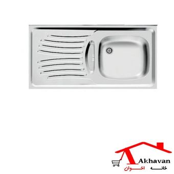 سینک ظرفشویی روکار اخوان کد 123 لگن راست