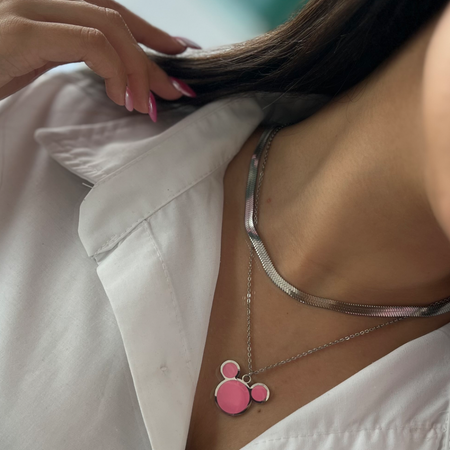 گردنبند مینا کاری میکی موس