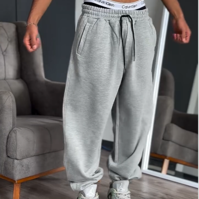 شلوار جاگر طوسی