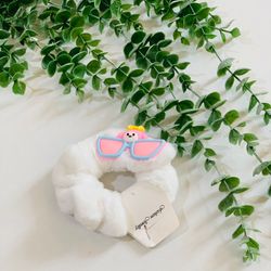 اسکرانچی عینکی سفید