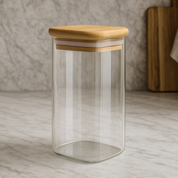 ادویه درب چوبی مربع 12 سانت یونیک