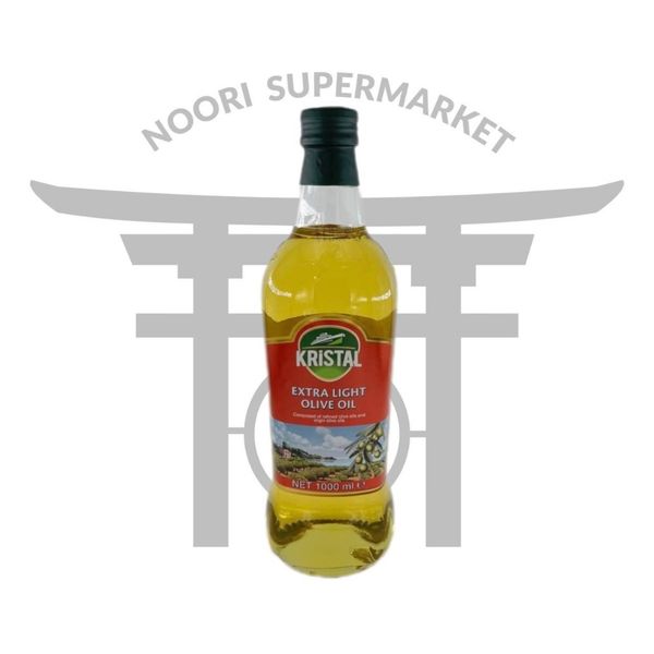 روغن زیتون اکسترا لایت شیشه یک لیتر کریستال