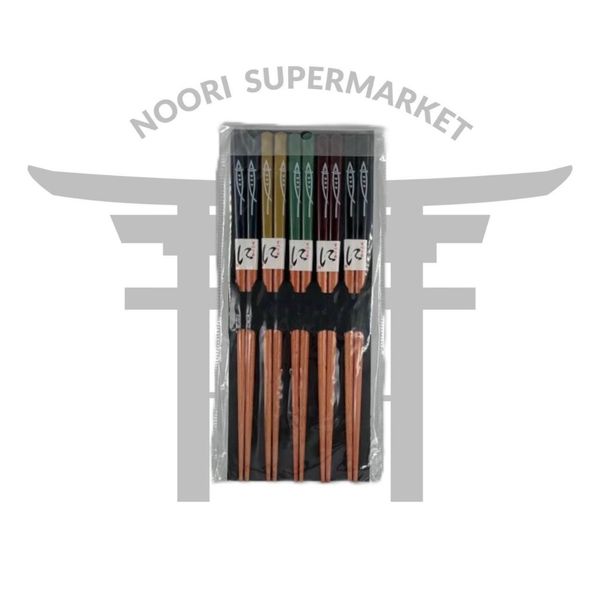 چاپستیک بامبو 5 جفتی