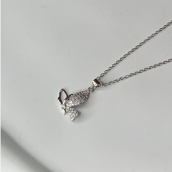 گردنبند استیل مدل پروانه