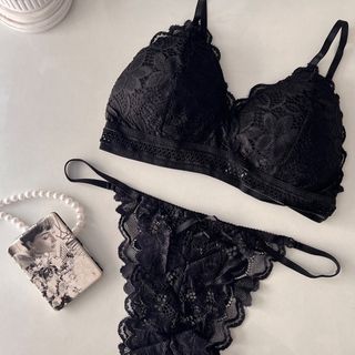 ست شورت و سوتین توری ✨🎀