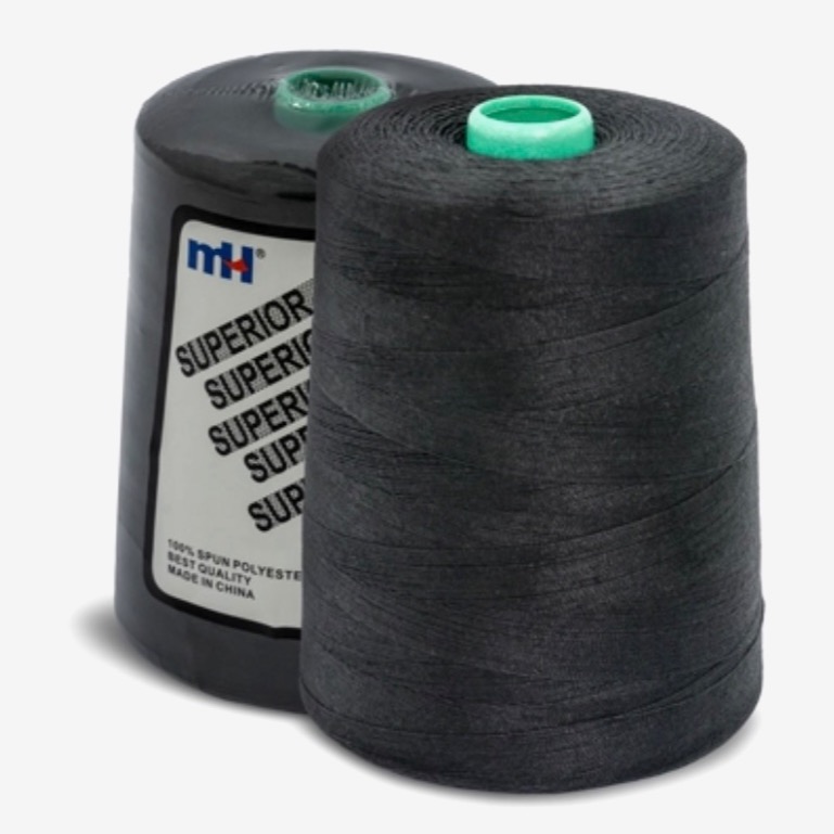 دوک نخ پلی استر  2 لا  مشکی برند MH