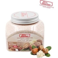 اسکراب سفید کننده صورت و بدن شی باتر 500 میل دکتر اسکین