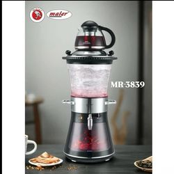 سماور برقی مایر مدل MR3839 طرح زغالی