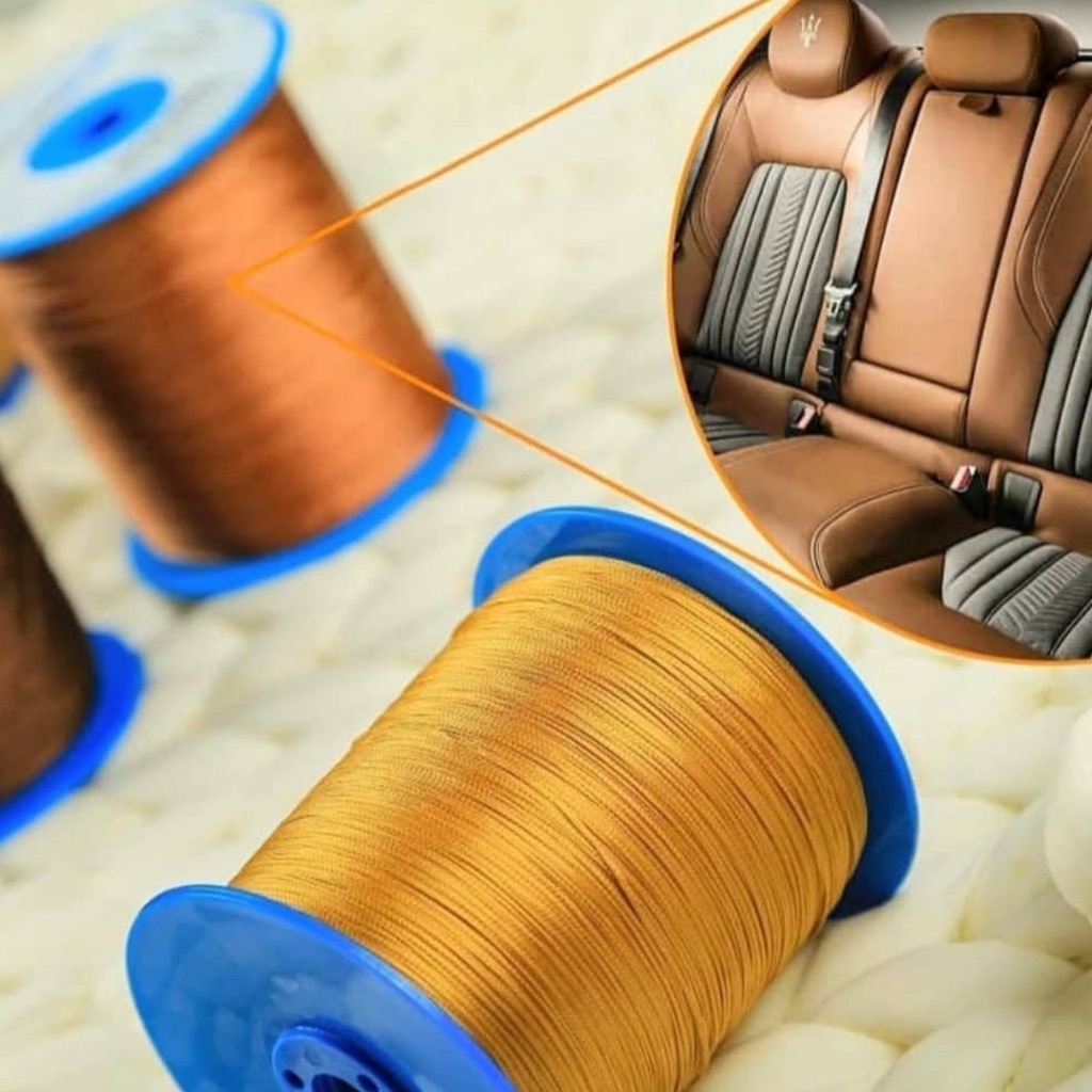 نخ دوخت نما تخت برند  SADR TEX رنگ سفید  6لا(لوبری)