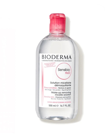 محلول پاک کننده آرایش بایودرما مدل Sensibio_H2O حجم 500 میلی لیتر