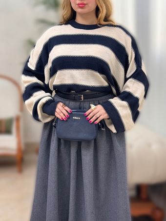 بلوز بافت زبرا 3455