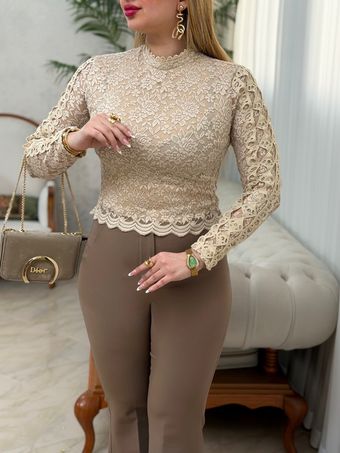 شومیز دانتل صدف 3731