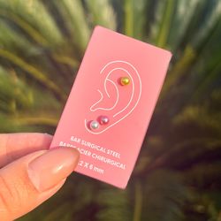 پک پیرسینگ مروارید رنگی