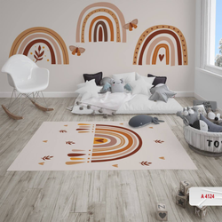 فرش اتاق کودک طرح رنگین کمان نود پاییزی   ارسال 20 روز کاری