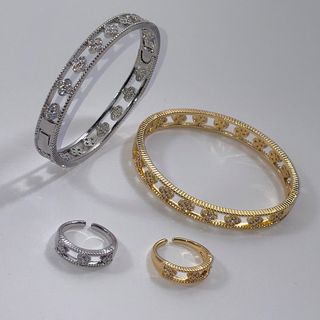 ست بنگل و انگشتر گل ونکلیف
