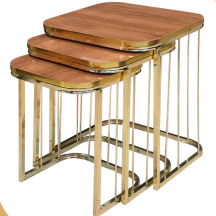 عسلی 3تیکه مدل  لانا رنگ طلایی