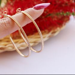 گوشواره حلقه ای نگین دار