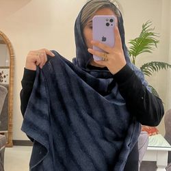 شال پشمی راه راه