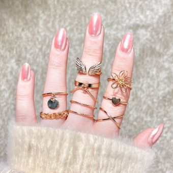 پک انگشتر گل و بال