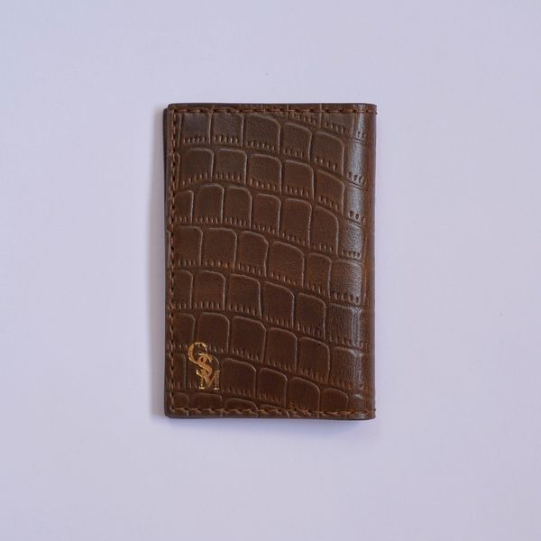 ست مردانه الماس - کروکو قهوه ای