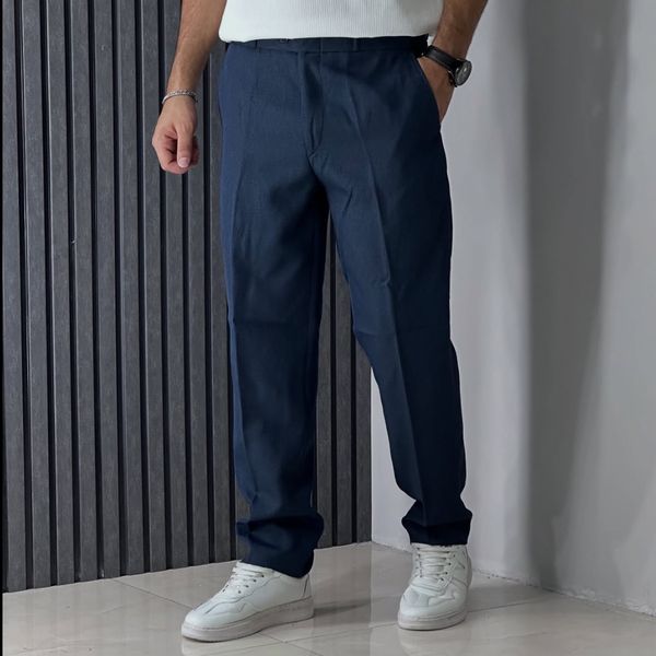 شلوار پارچه ای سرمه ای