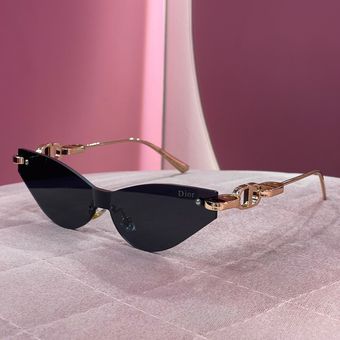 عینک Dior بدون فرم طلایی