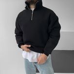 نیم زیپ بیسیک مشکی