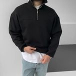 نیم زیپ بیسیک مشکی