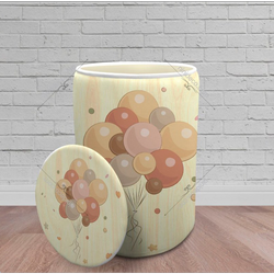 سبد اسباب بازی طرح بادکنک های نارنجی ارسال 20 روز کاری