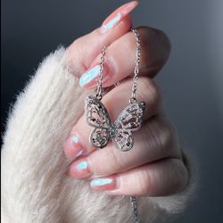 گردنبند جواهری پروانه