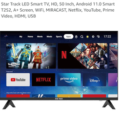 تلویزیون هوشمند استارترک سایز 50اینچ ST50K-LG2200WEB