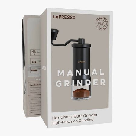 آسیاب قهوه دستی لِپرسو مدل LPMCGRBK  (LePRESSO Manual Grinder)