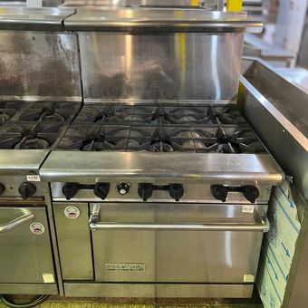 گاز 6 شعله فردار AMERICAN RANGE (کارکرده)