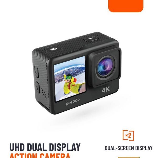 دوربین ورزشی (Action Camera) برند Porodo Lifestyle مدل Go Act  کد PD4KACAMBK
