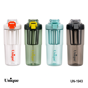 بطری آب پلاستیکی یونیک ظرفیت 950 میلی‌لیتردر4رنگ