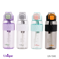 بطری آب پلاستیکی یونیک ظرفیت 1000 میلیلیتردر4رنگ