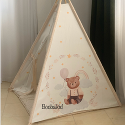 چادر سرخپوستی خرس و خرگوش کرم