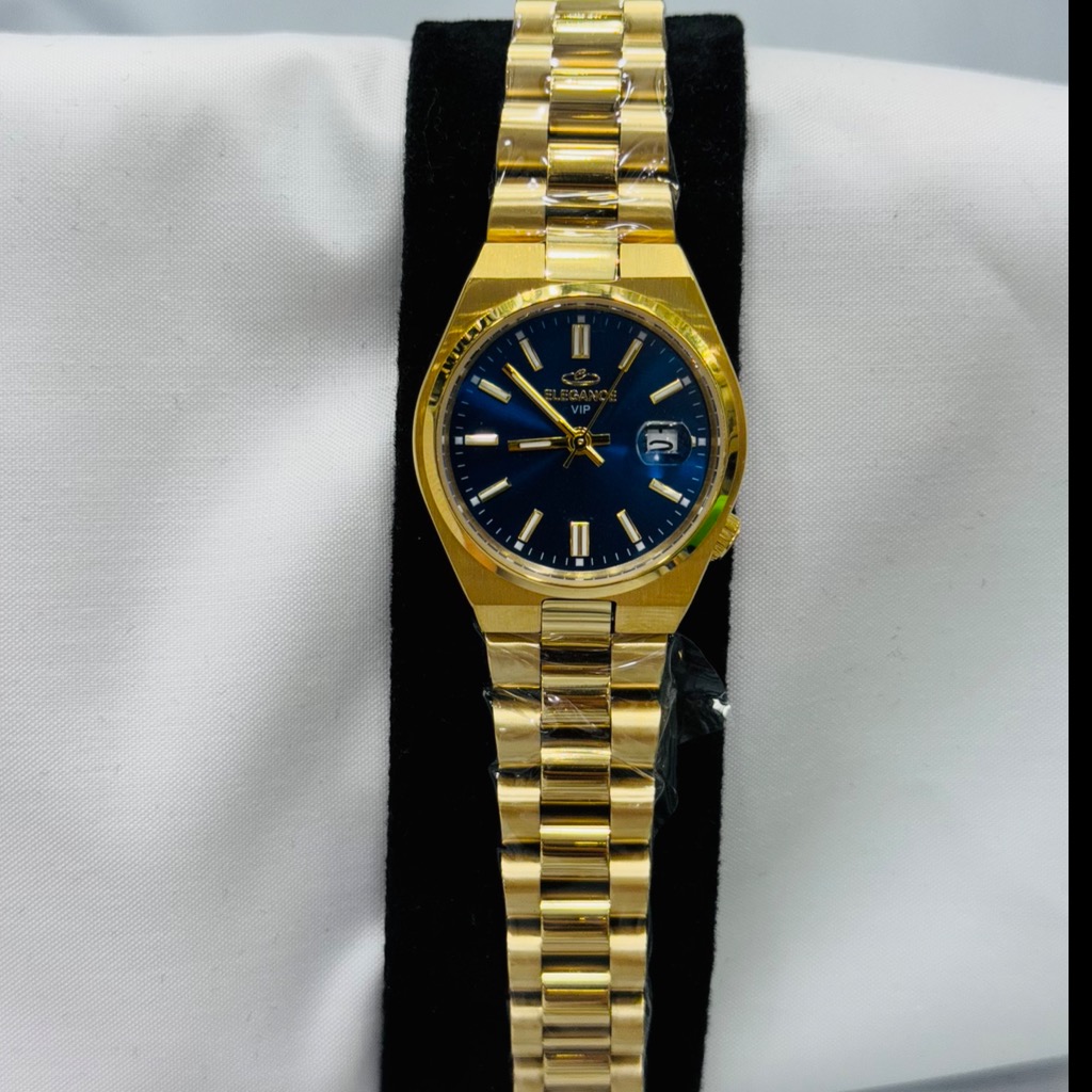 ساعت الگانس زنونه صفحه سرمه ای