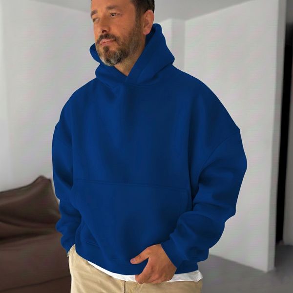 هودی بیسیک آبی شالی