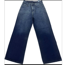 شلوار فول بگ زنانه رنگ سرمه ای تینت دار دو رنگ