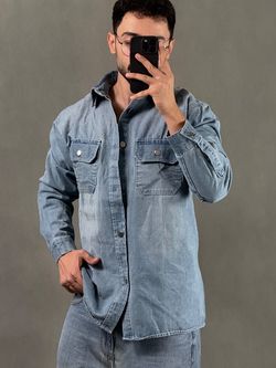 پیراهن کتی جین وارداتی آبی