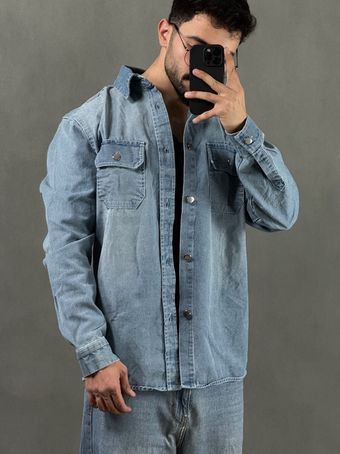 پیراهن کتی جین وارداتی آبی